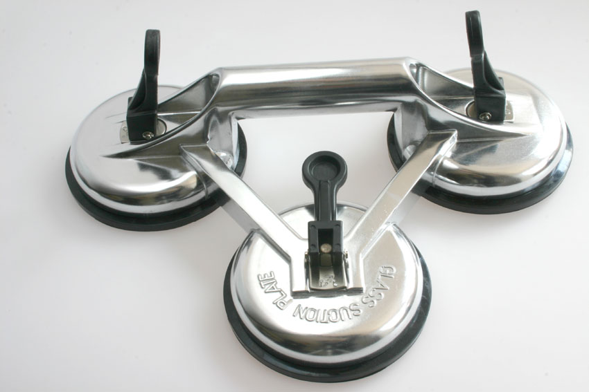 triple-head aluminium glass lifter