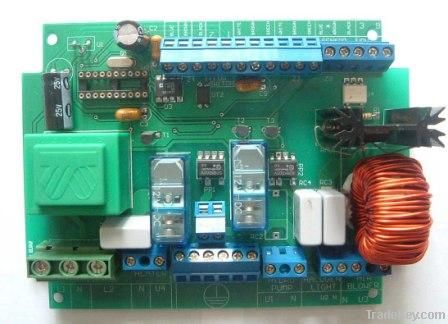 PCB and Assembly with Components