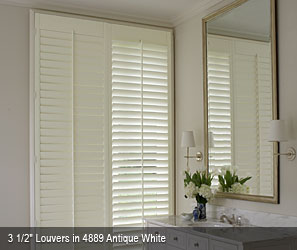 Wooden Shutter 3 1/2" Louver Wood Shutters