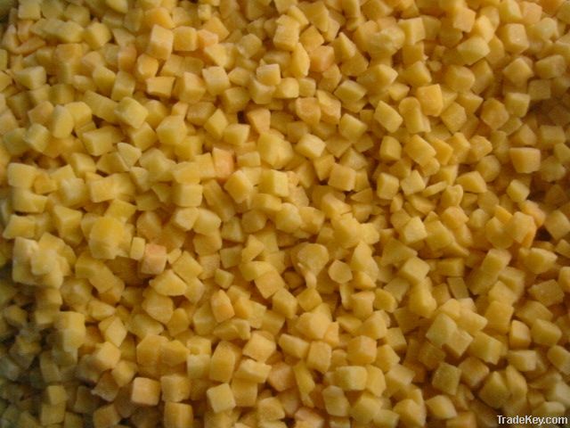 Frozen Yellow peach diced