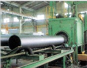 QG  steel pipe inside and outside wall shot blasting machine