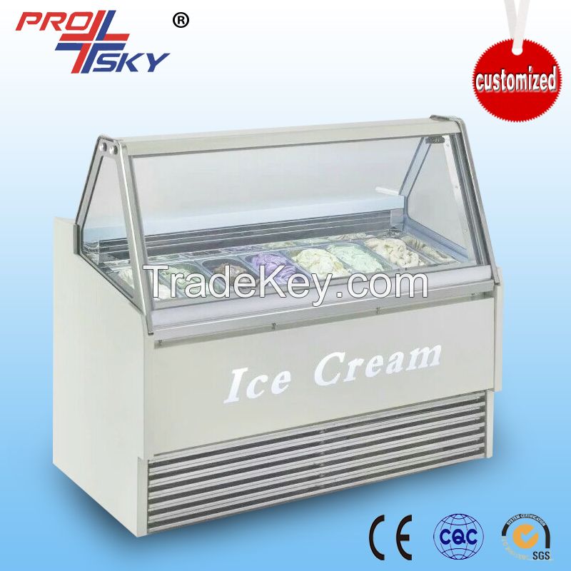 ice cream showcase/Gelato display cabinet