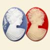 Resin Classic Lady Fashion Loose Cameos