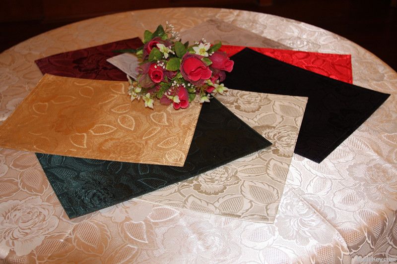 100% polyester jacquard tablecloth