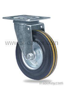 100mm black  rubber caster