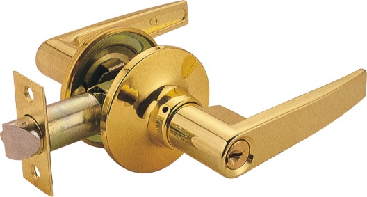 Tubular lever lock