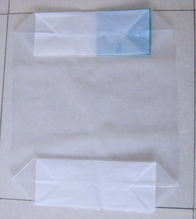 PE transparent clear block bottom valve bags