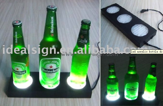 led acrylic bottle display/glorifier