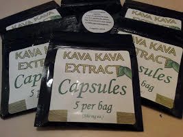 KAVA KAVA Root Extract Capsules (5 per bag)
