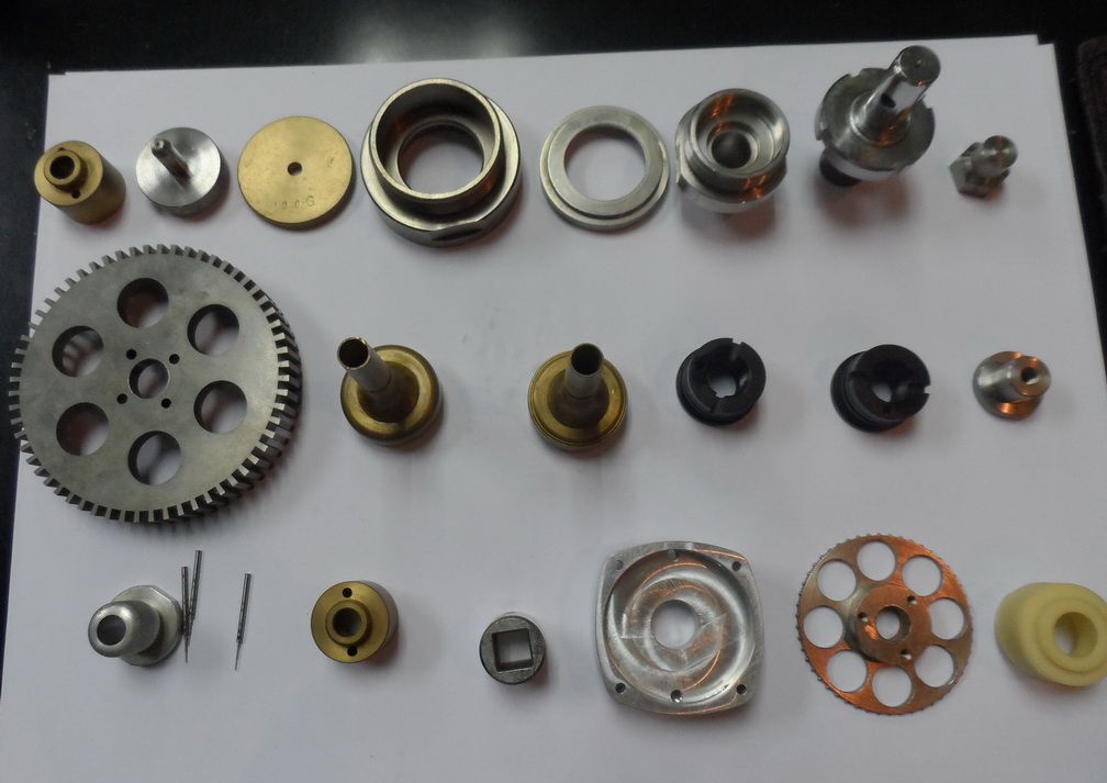 metal parts and plastic parts turning