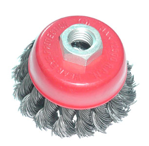 tiwsted knot cup brush