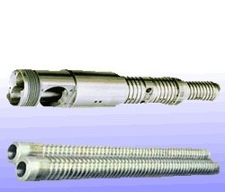 Heterochiral Parallel Twin Screw and Barrel