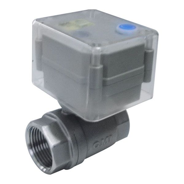 Economic full port small size motor driven ball valve with anti-UV case