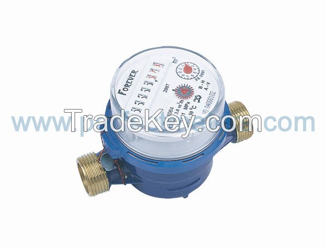 Brass Single Jet Dry Type Water Meter (15mm, 20mm and 25mm)