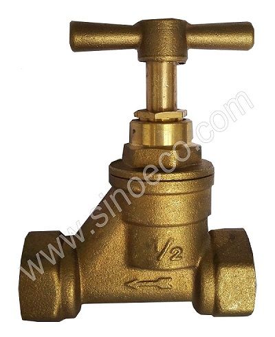 Brass screwed threaded female (F x F) stop valve