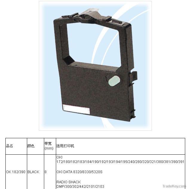 computer printer ribbon for OKI ML182 192 320 390 391 392