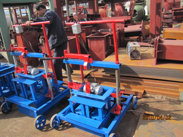 manual hollow block machine