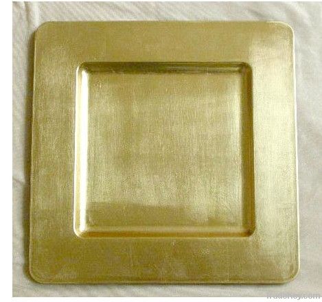 Wholesale christmas square charger plates