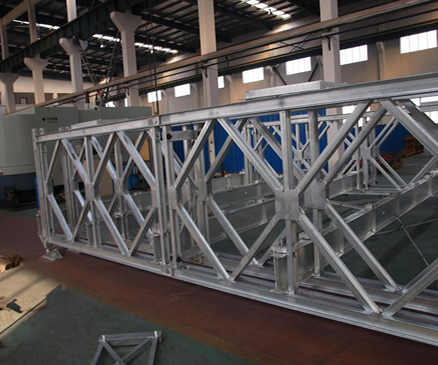 Galvanized bailey steel bridge exported to Myanmar