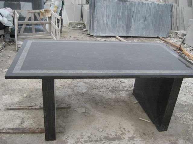 Blue limestone desk