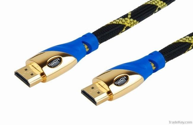 Best HDMI cables 1.4v 3D 1080p zinc alloy shell with braid 2m length P