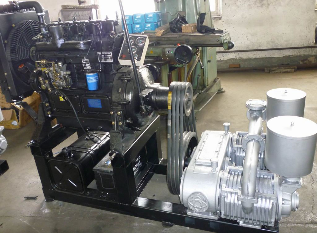 diesel engine driven bulk cement compressor