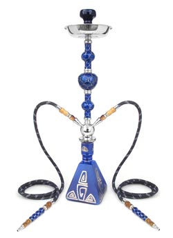 painted glass bottle for shisha base