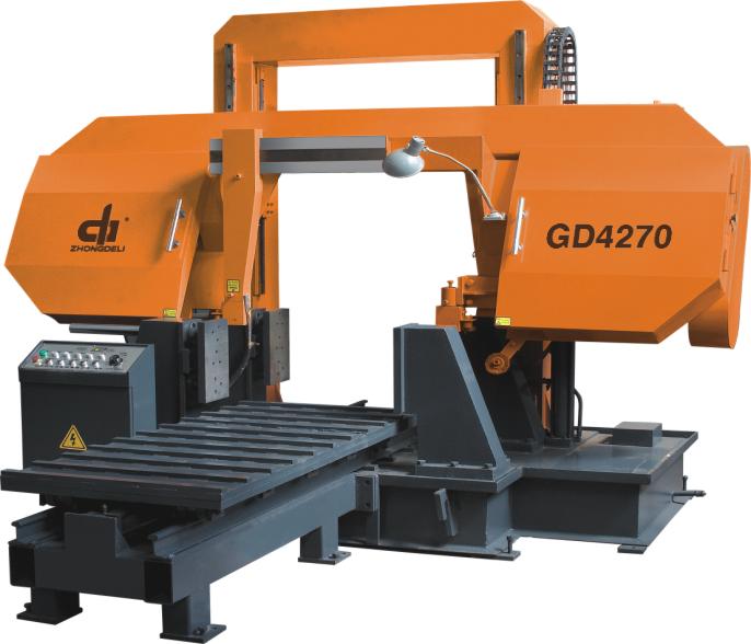 Gantry type double-column metal band sawing machine