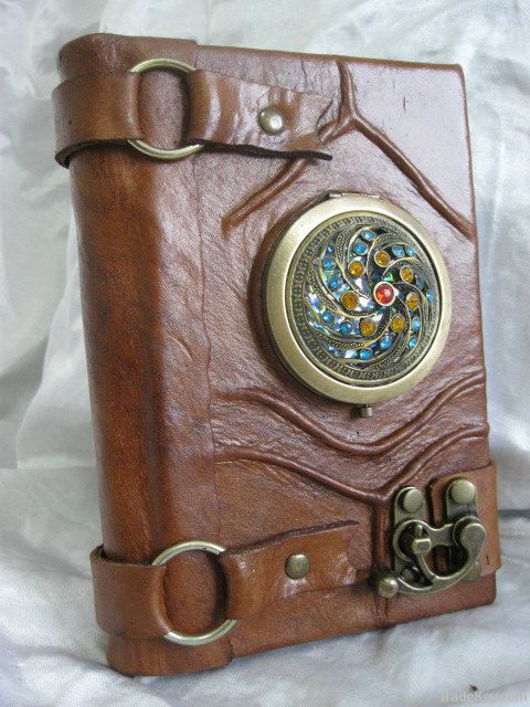 Handmade Leather Journal with Mirror