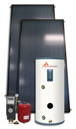 flat panel solar water heater