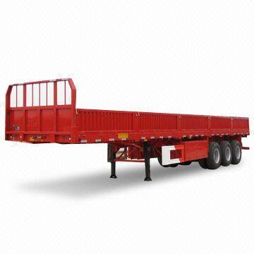 2 &amp; 3 AXLES CAGO SEMI-TRAILER WITH SIDEWALL