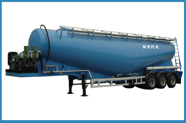 2-axle or 3-axle bulk cement tank semi-trailer with different payload