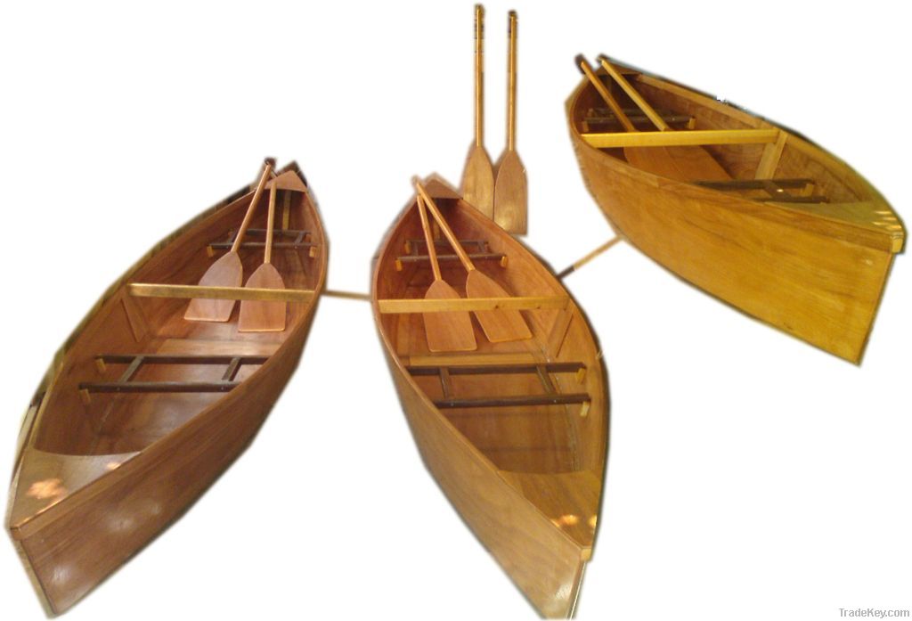 Rowing recreational canoe