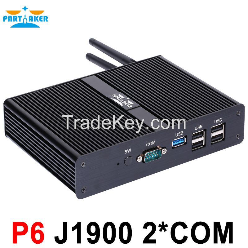 Partaker P6 Celeron j1900 Mini PC Core Win7 / Linux / Windows Desktop Thin client Macro Computer Mini PCs free shipping