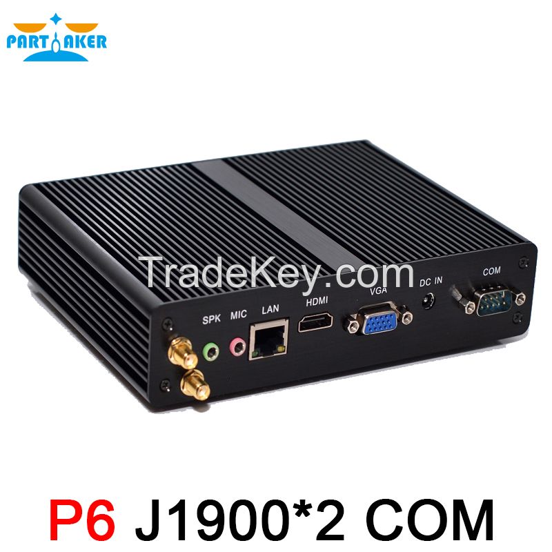 Partaker P6 Celeron j1900 Mini PC Core Win7 / Linux / Windows Desktop Thin client Macro Computer Mini PCs free shipping