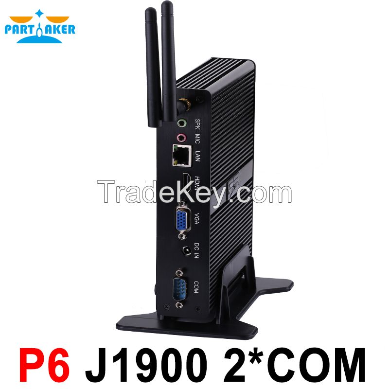 Partaker P6 Celeron j1900 Mini PC Core Win7 / Linux / Windows Desktop Thin client Macro Computer Mini PCs free shipping