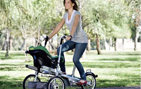 mother and baby folding bicycle/ tricycle/pram