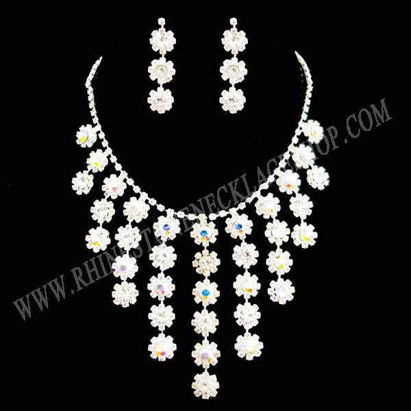 Rhinestone Necklace Set