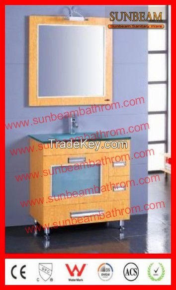 MDF with melamine MFC floor mounted bathroom vanity/bathroom cabinet/bathroom furniture