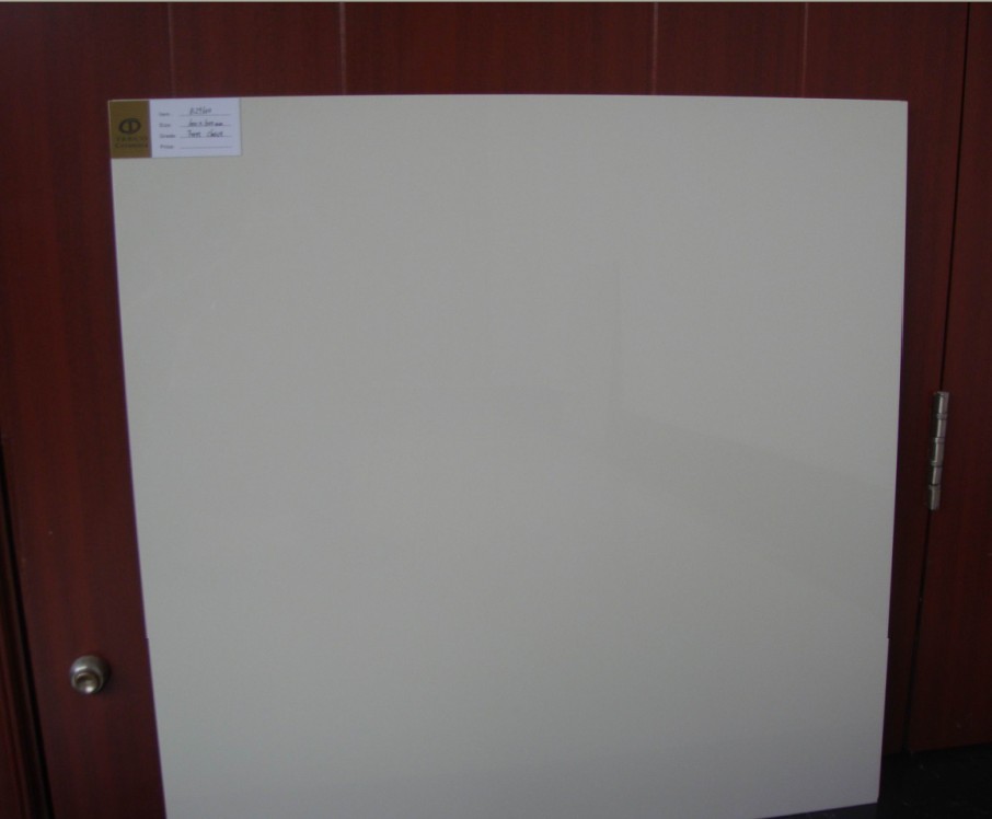 Polished porcelain tile Super white