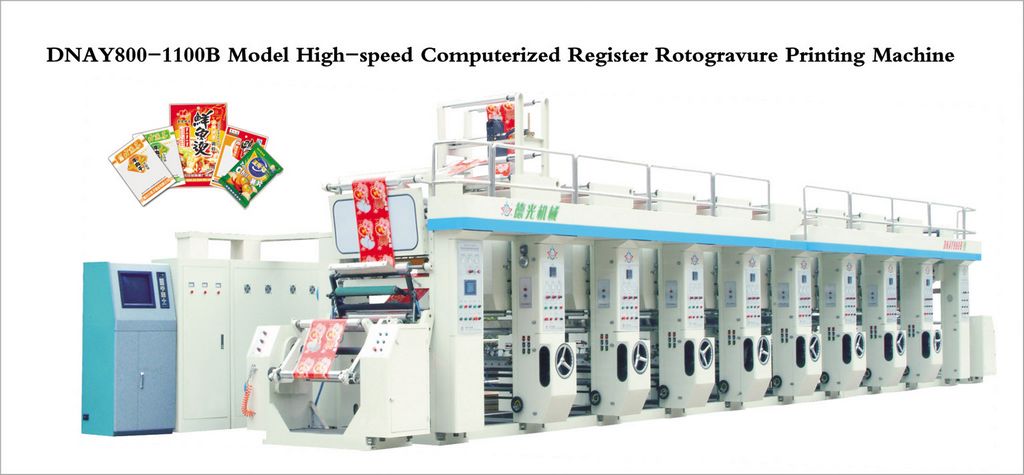 DNAY-800.1100B High-Speed Computerized Register Rotogravure Press