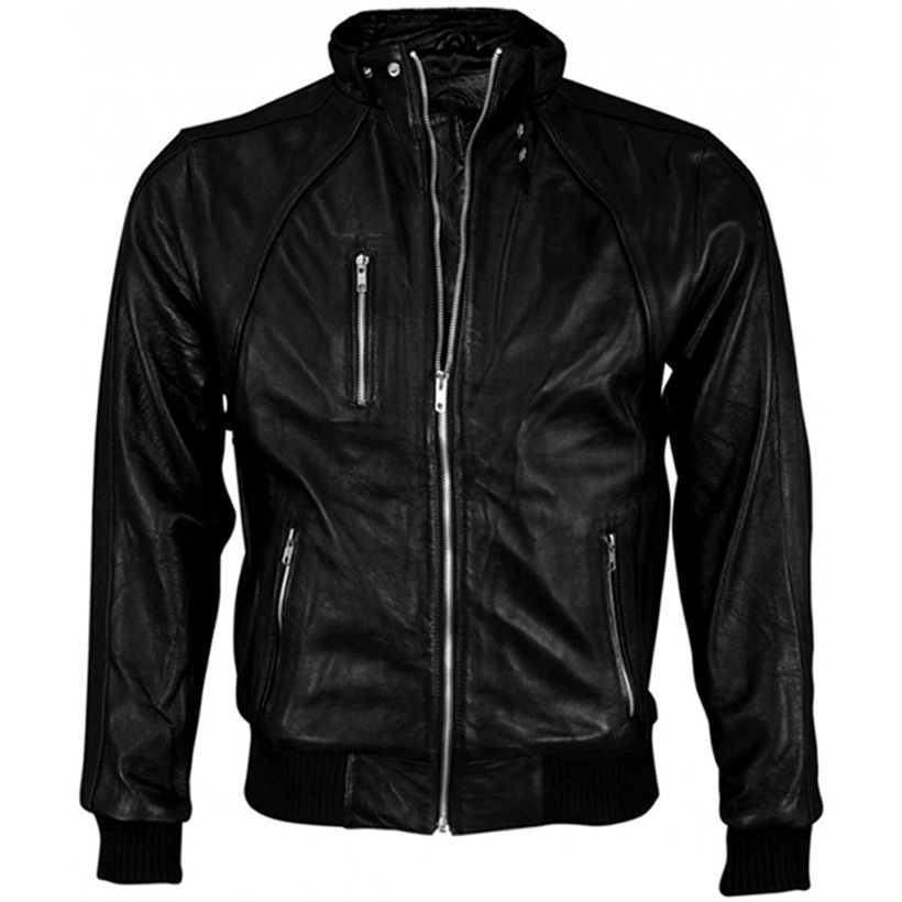 varsity leather jacket