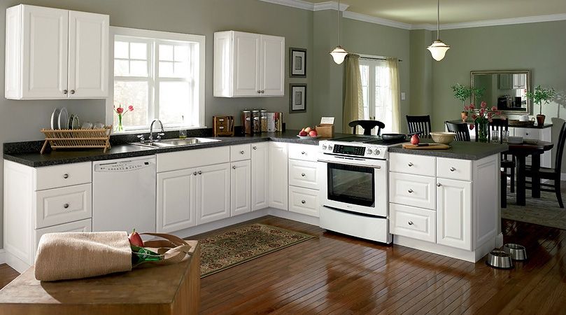 Standard American wood kitchen cabinets