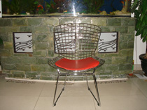 Bertoia wire side chair