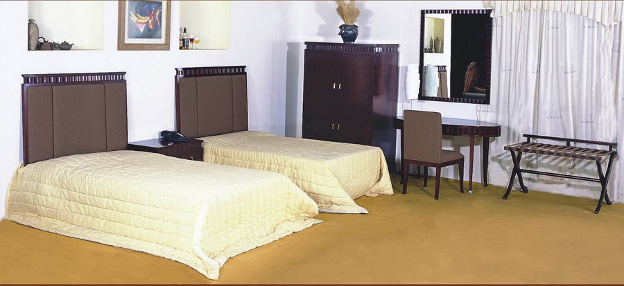 Hotel Furniture, Bedroom Furniture, Headboard, Mattress, Luggage Rack, Desk