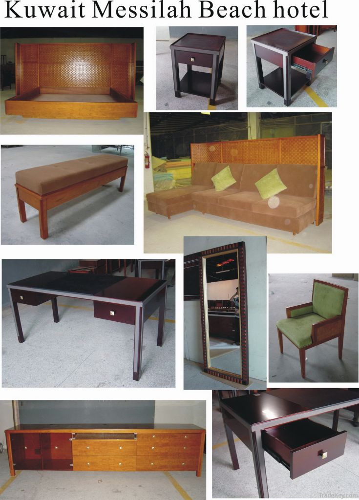 Hotel Furniture, Bedroom Furniture, Headboard, Mattress, Luggage Rack, Desk