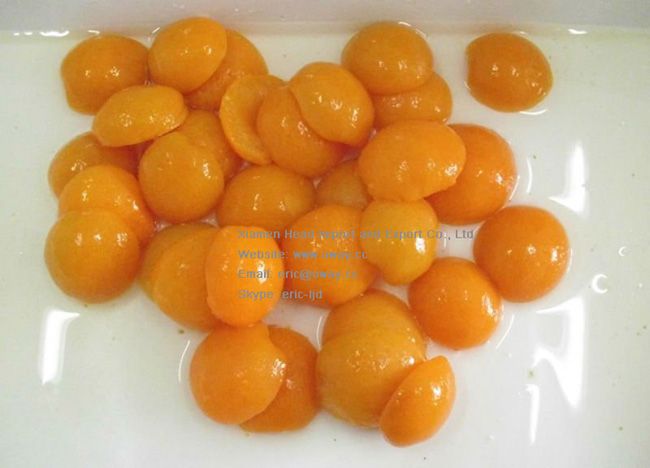 Canned apricot