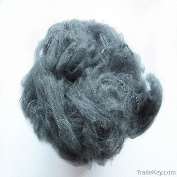 Nylon fiber dyed