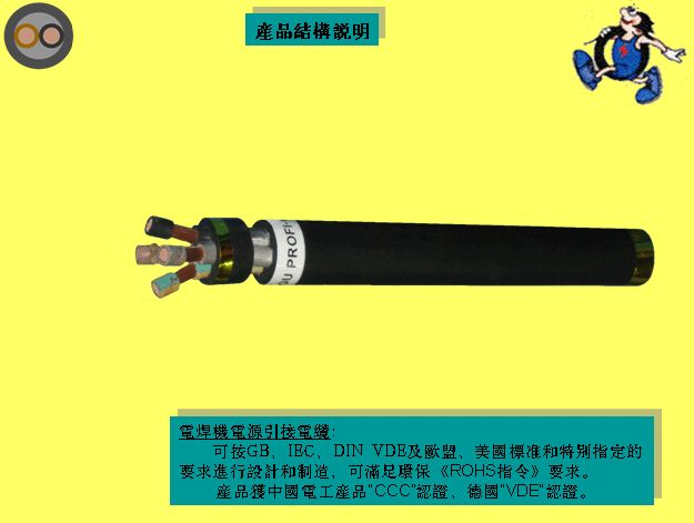 supplying welding cable , crane cable