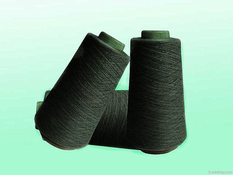 Bamboo carbon blended yarn